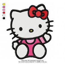Hello Kitty 06 Embroidery Designs